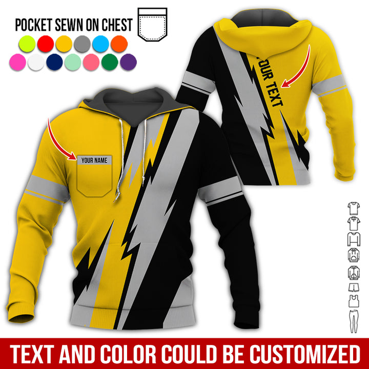 Pocket - Custom Text Uniform Full Colors All Over Printed Clothes SC846