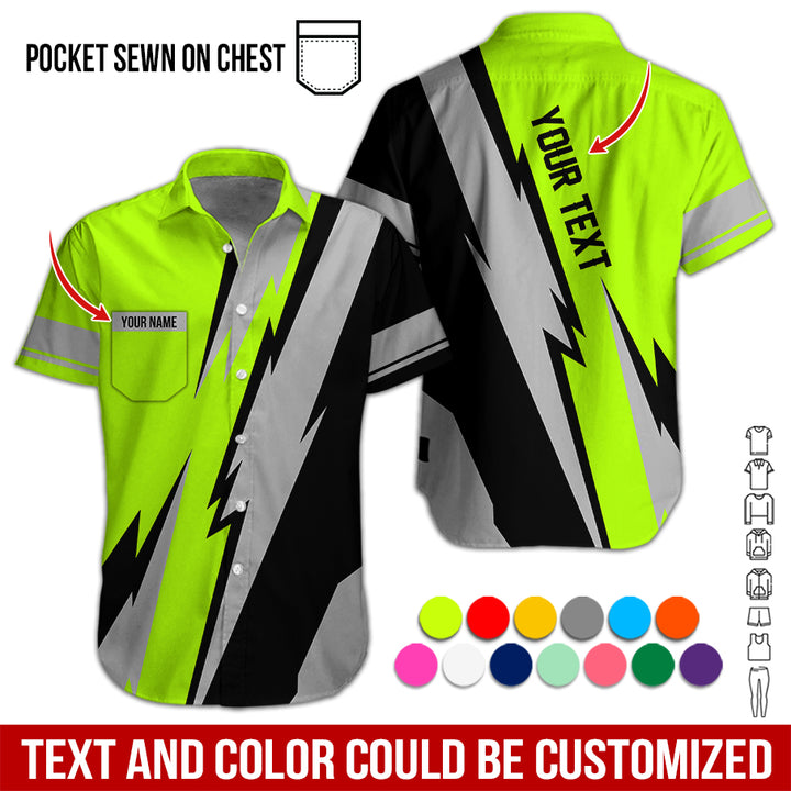 Pocket - Custom Text Uniform Full Colors All Over Printed Clothes SC846