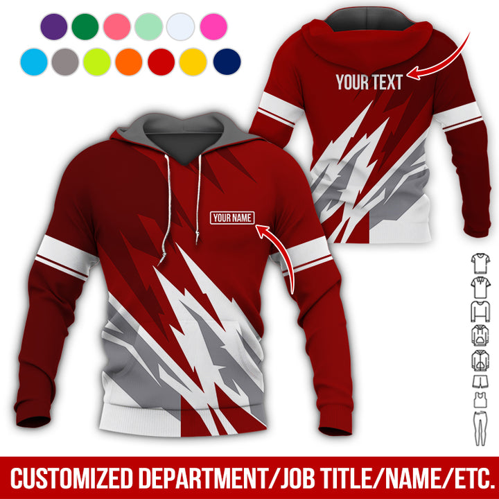 Customized Name And Color All Over Printed Clothes AY604