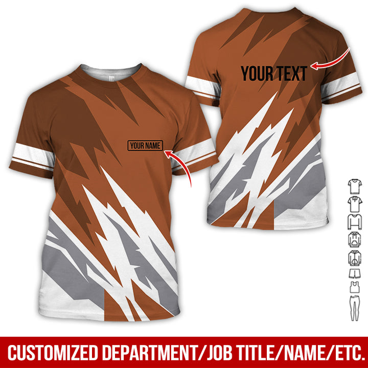 Customized Name And Color All Over Printed Clothes AY604