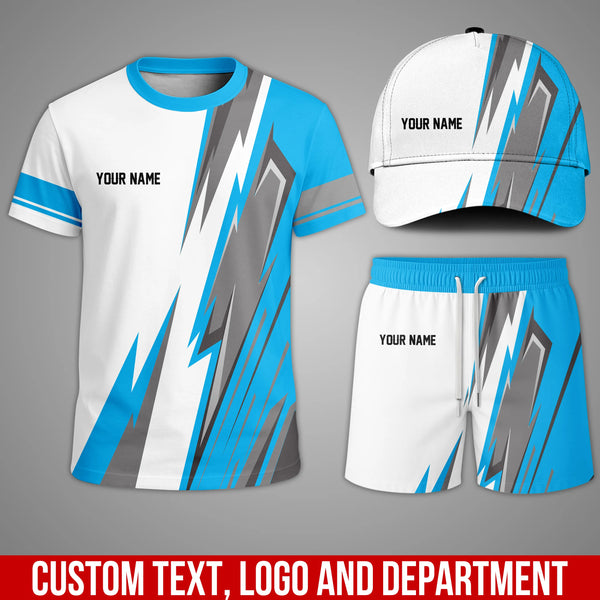 Custom Team Uniform Set – Personalized T-Shirt, Shorts & Cap for Work or Sports