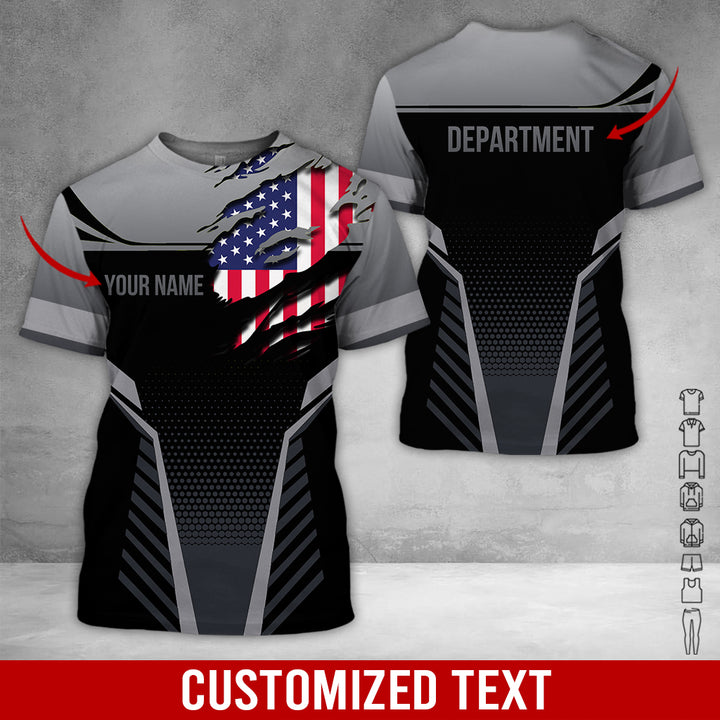 Personalized Name Workwear Style 3D All Over Printed Clothes DV946