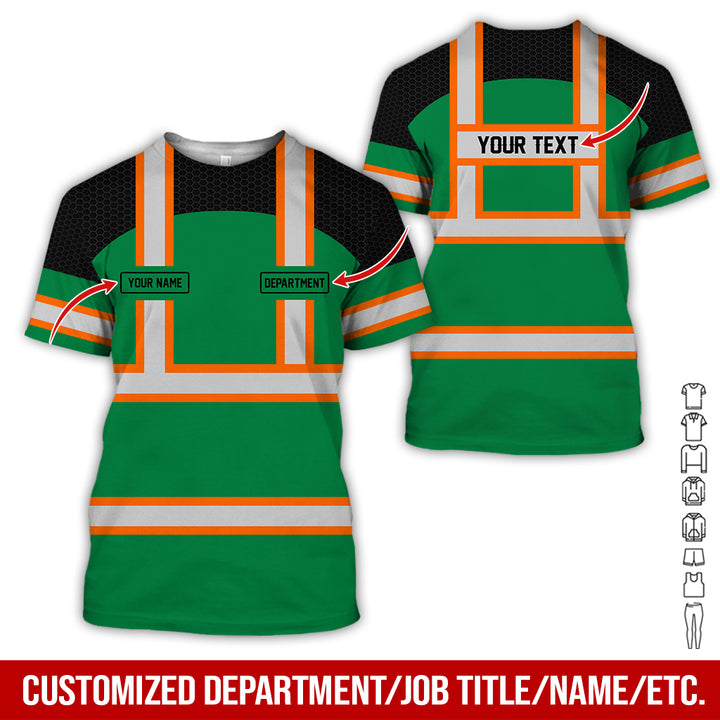 Personalized Name And Flag Workwear Style All Over Printed Clothes GT661