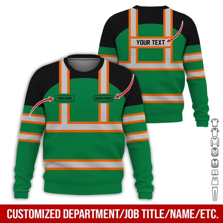 Personalized Name And Flag Workwear Style All Over Printed Clothes GT661