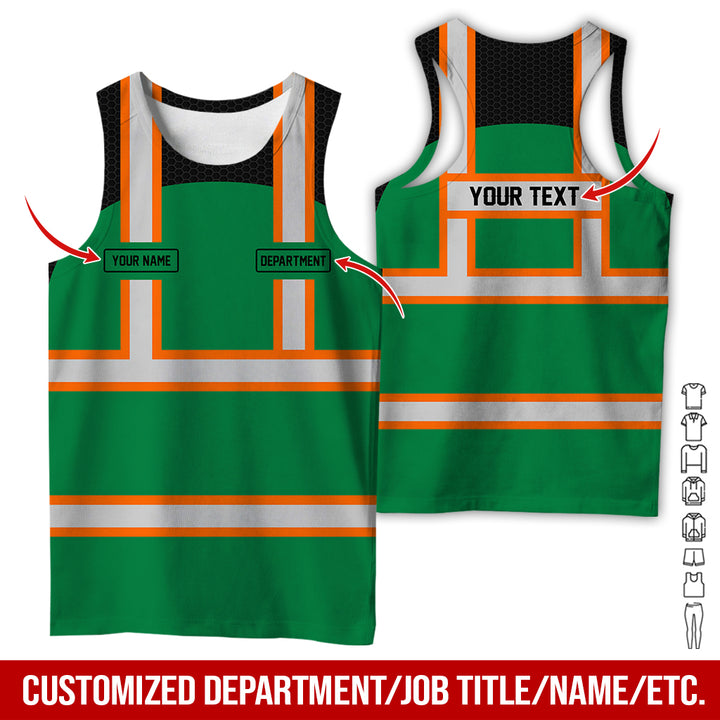 Personalized Name And Flag Workwear Style All Over Printed Clothes GT661