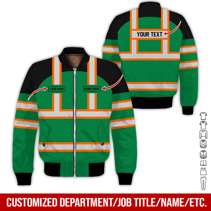 Personalized Name And Flag Workwear Style All Over Printed Clothes GT661
