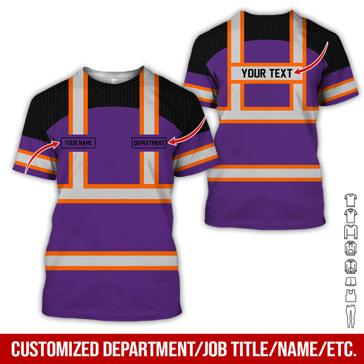 Personalized Name And Flag Workwear Style All Over Printed Clothes GT661