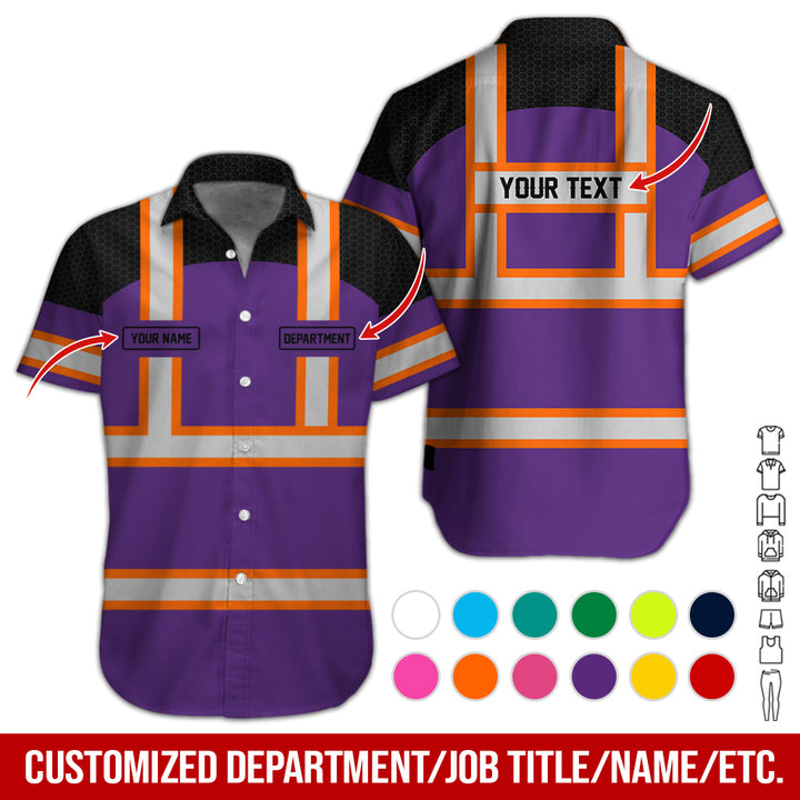 Personalized Name And Flag Workwear Style All Over Printed Clothes GT661