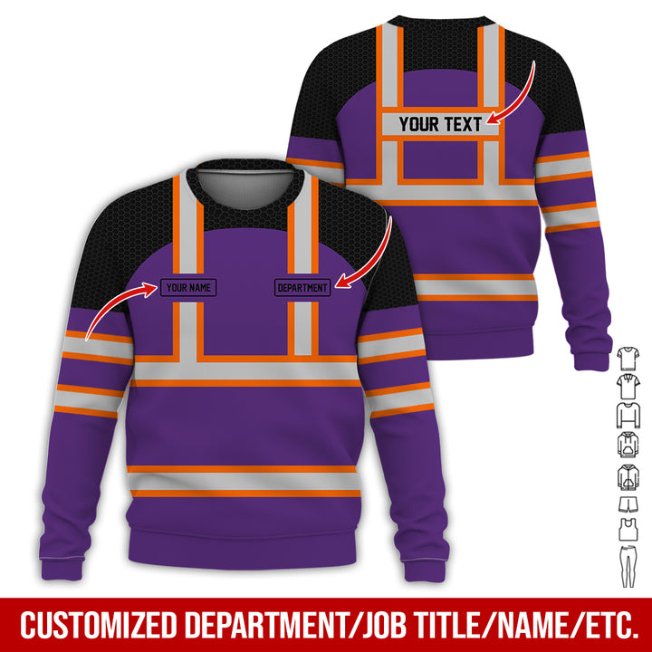 Personalized Name And Flag Workwear Style All Over Printed Clothes GT661
