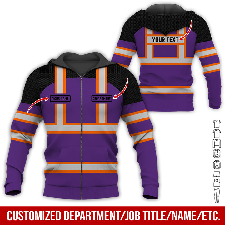 Personalized Name And Flag Workwear Style All Over Printed Clothes GT661