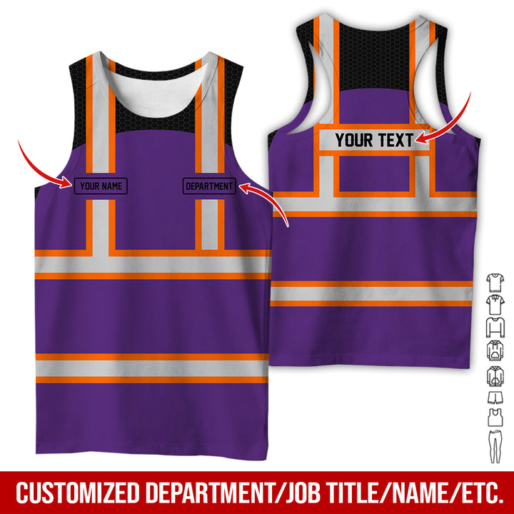 Personalized Name And Flag Workwear Style All Over Printed Clothes GT661