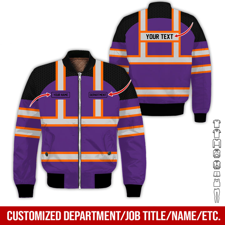 Personalized Name And Flag Workwear Style All Over Printed Clothes GT661
