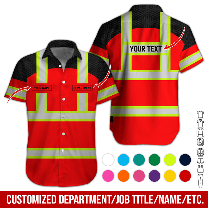 Personalized Name And Flag Workwear Style All Over Printed Clothes GT661