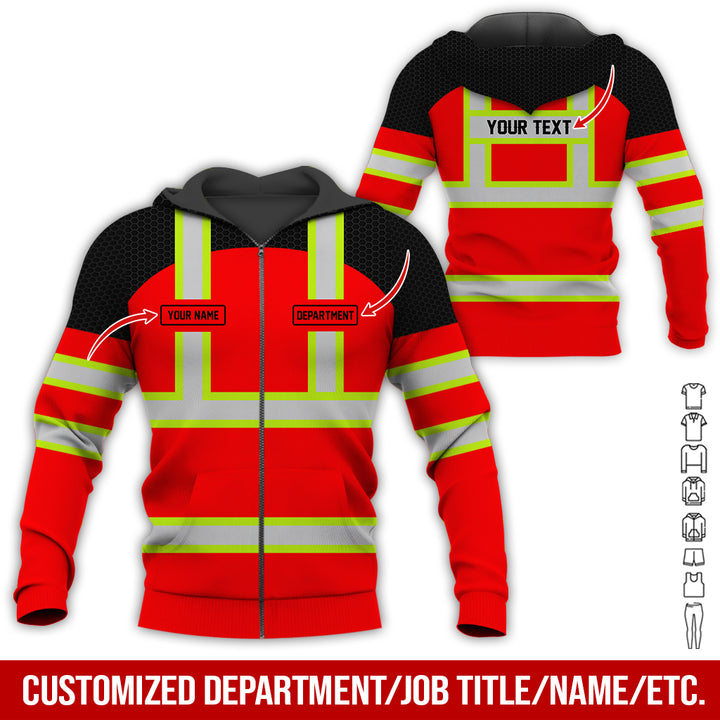 Personalized Name And Flag Workwear Style All Over Printed Clothes GT661