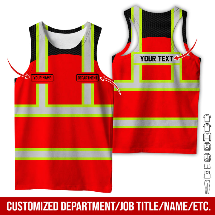 Personalized Name And Flag Workwear Style All Over Printed Clothes GT661