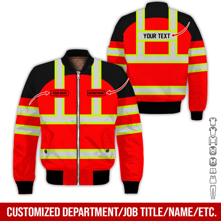 Personalized Name And Flag Workwear Style All Over Printed Clothes GT661