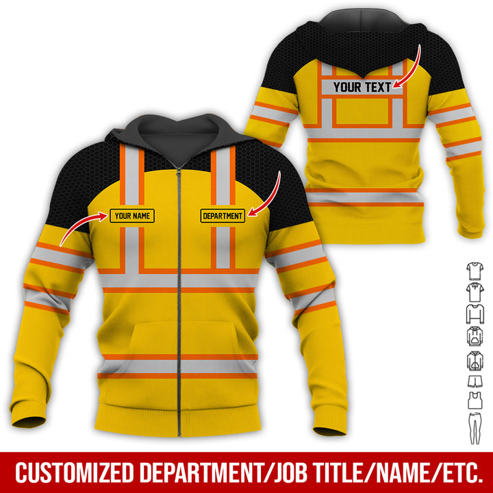 Personalized Name And Flag Workwear Style All Over Printed Clothes GT661
