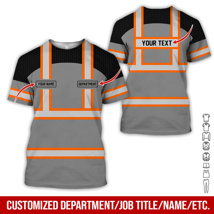 Personalized Name And Flag Workwear Style All Over Printed Clothes GT661