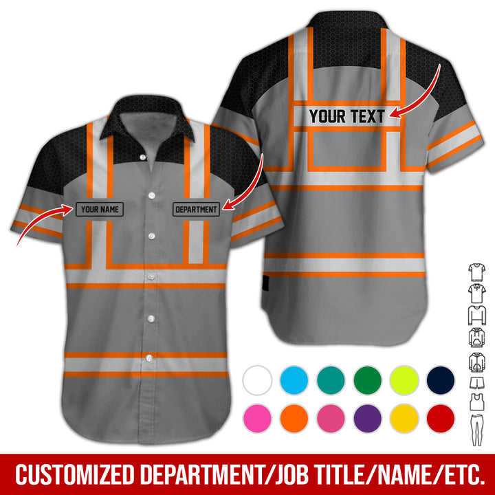 Personalized Name And Flag Workwear Style All Over Printed Clothes GT661