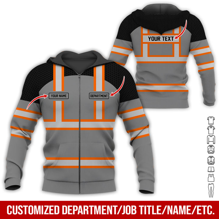 Personalized Name And Flag Workwear Style All Over Printed Clothes GT661