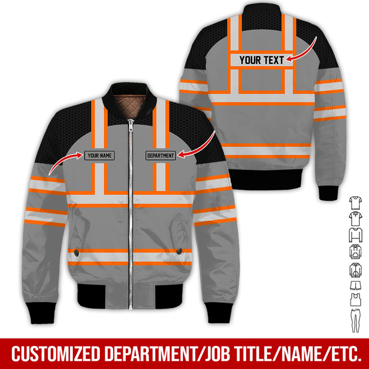 Personalized Name And Flag Workwear Style All Over Printed Clothes GT661
