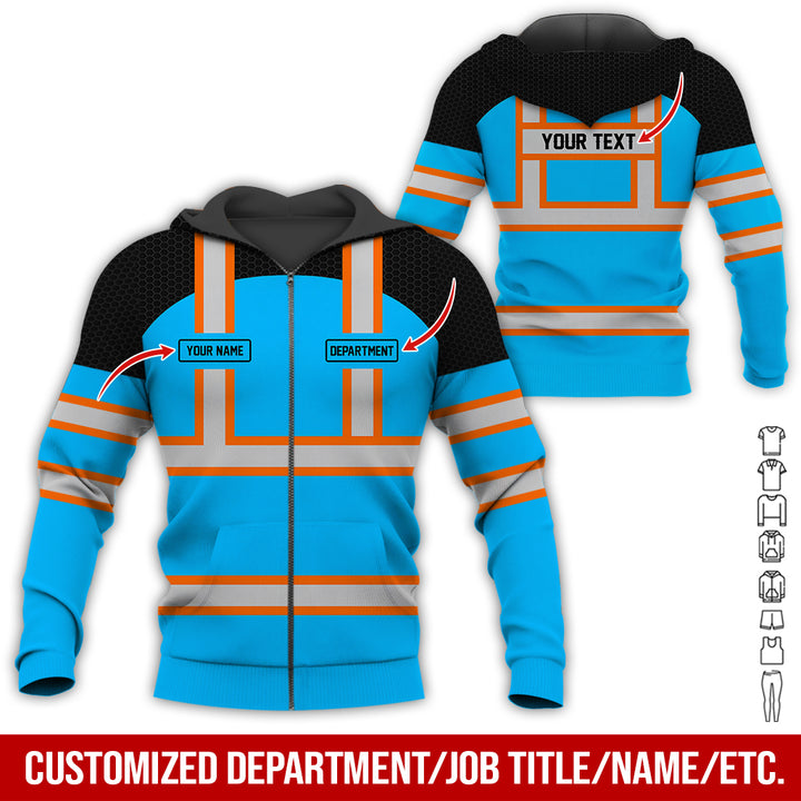 Personalized Name And Flag Workwear Style All Over Printed Clothes GT661