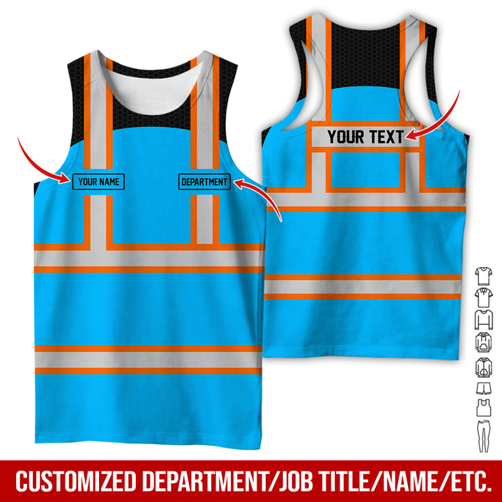 Personalized Name And Flag Workwear Style All Over Printed Clothes GT661