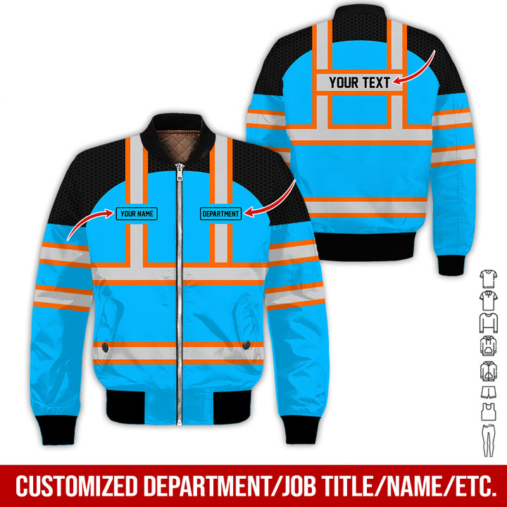 Personalized Name And Flag Workwear Style All Over Printed Clothes GT661