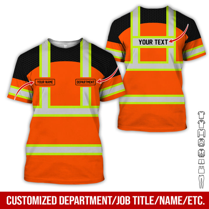 Personalized Name And Flag Workwear Style All Over Printed Clothes GT661