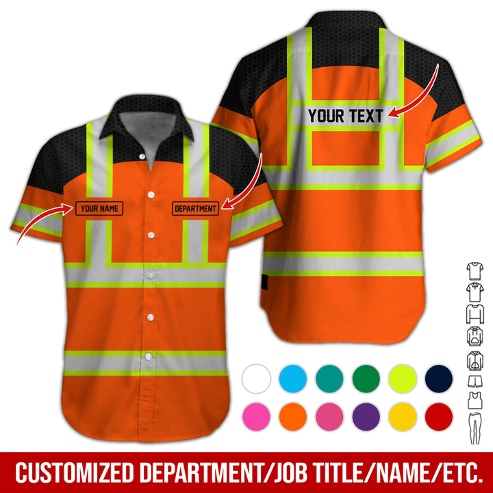 Personalized Name And Flag Workwear Style All Over Printed Clothes GT661