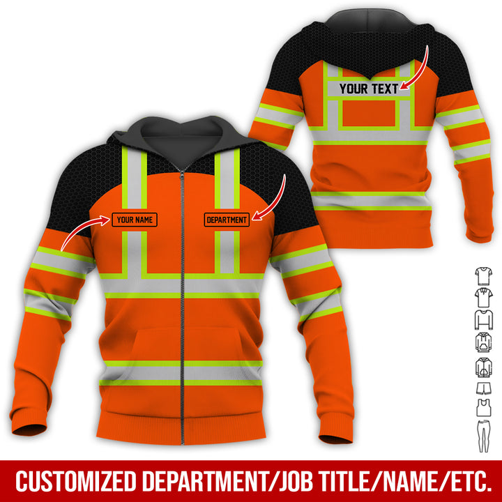Personalized Name And Flag Workwear Style All Over Printed Clothes GT661