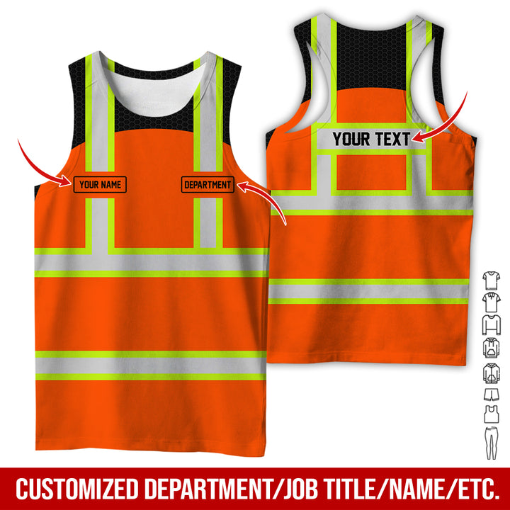 Personalized Name And Flag Workwear Style All Over Printed Clothes GT661