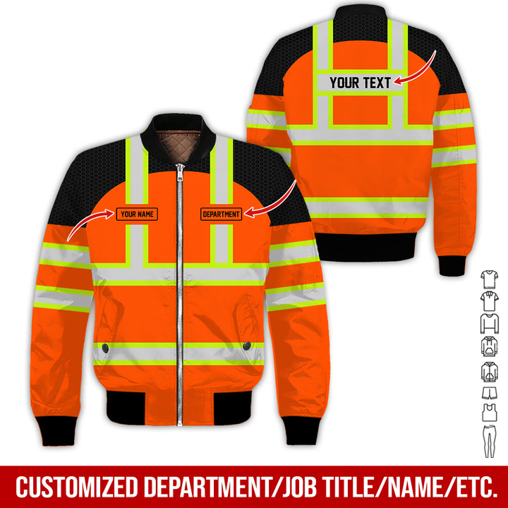 Personalized Name And Flag Workwear Style All Over Printed Clothes GT661