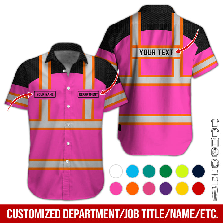 Personalized Name And Flag Workwear Style All Over Printed Clothes GT661