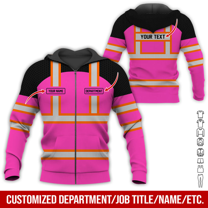 Personalized Name And Flag Workwear Style All Over Printed Clothes GT661