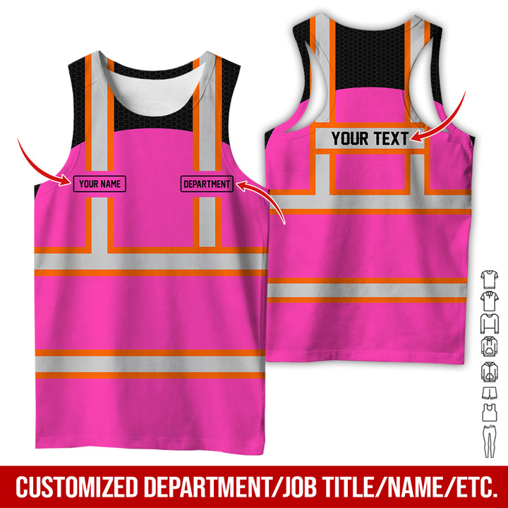 Personalized Name And Flag Workwear Style All Over Printed Clothes GT661
