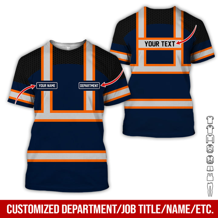 Personalized Name And Flag Workwear Style All Over Printed Clothes GT661