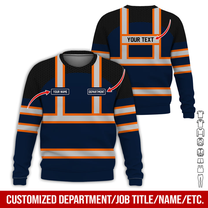 Personalized Name And Flag Workwear Style All Over Printed Clothes GT661