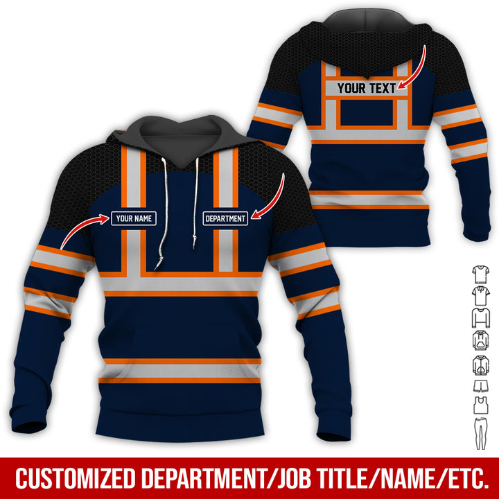 Personalized Name And Flag Workwear Style All Over Printed Clothes GT661