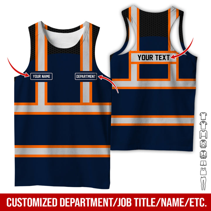 Personalized Name And Flag Workwear Style All Over Printed Clothes GT661
