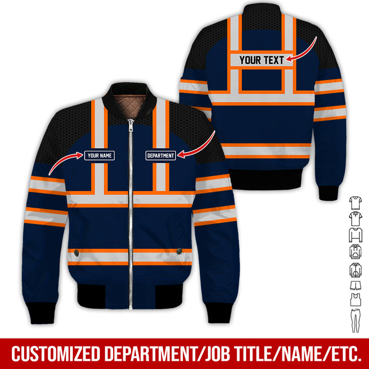 Personalized Name And Flag Workwear Style All Over Printed Clothes GT661