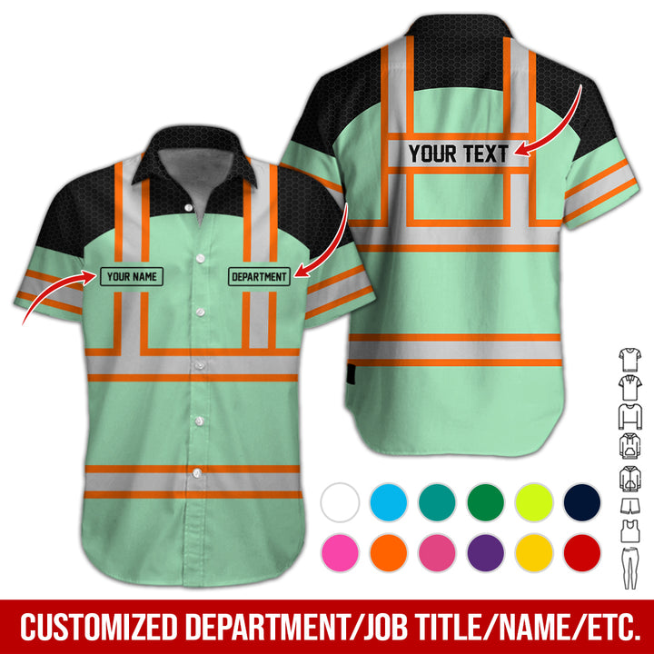 Personalized Name And Flag Workwear Style All Over Printed Clothes GT661