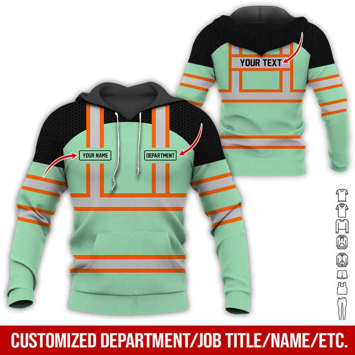 Personalized Name And Flag Workwear Style All Over Printed Clothes GT661