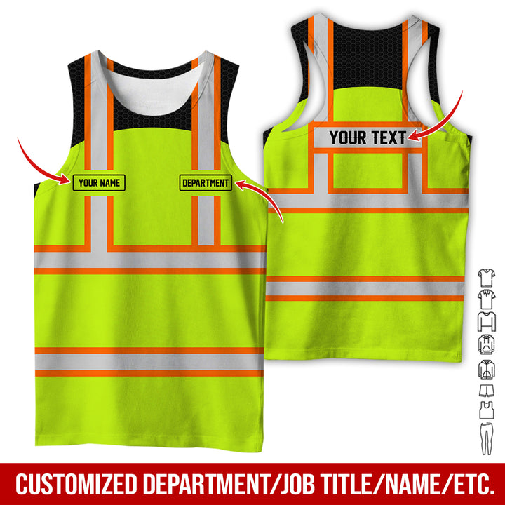 Personalized Name And Flag Workwear Style All Over Printed Clothes GT661