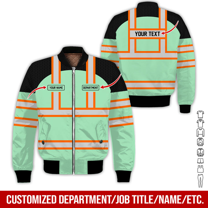 Personalized Name And Flag Workwear Style All Over Printed Clothes GT661