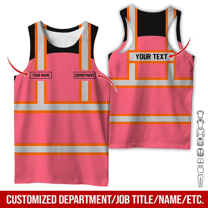 Personalized Name And Flag Workwear Style All Over Printed Clothes GT661