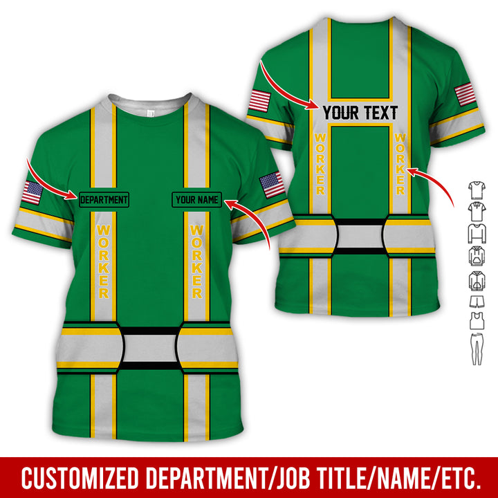 Personalized Name And Department Style 3D All Over Printed SH682