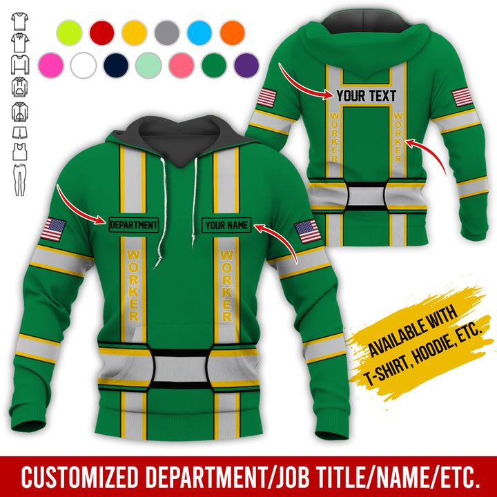 Personalized Name And Department Style 3D All Over Printed SH682