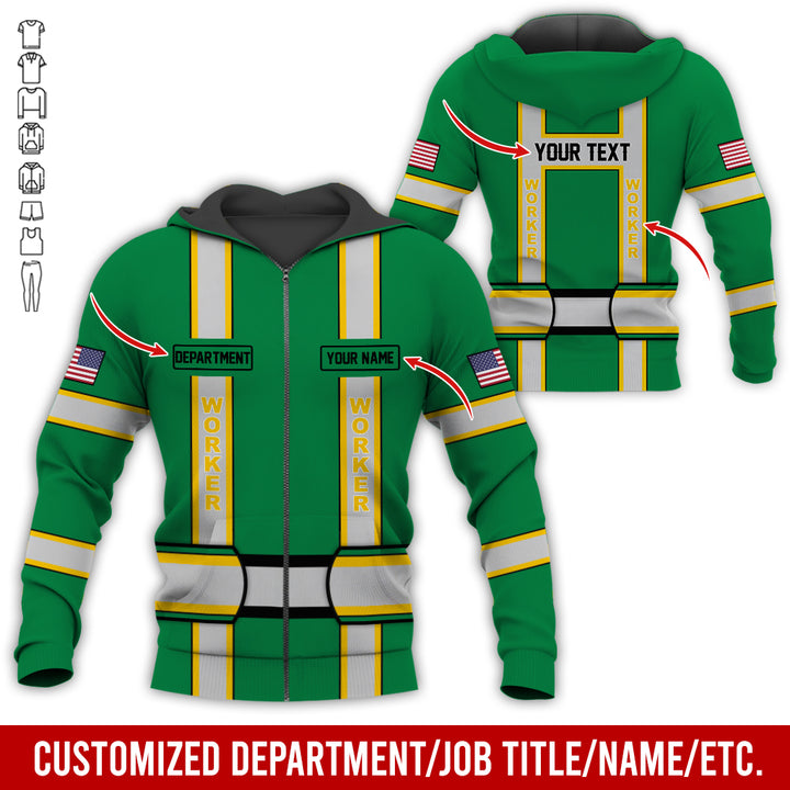 Personalized Name And Department Style 3D All Over Printed SH682