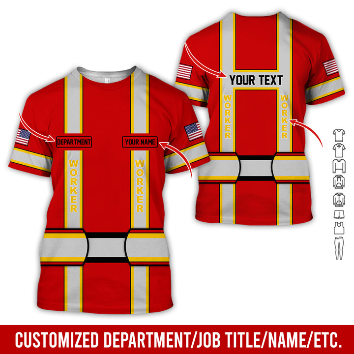 Personalized Name And Department Style 3D All Over Printed SH682